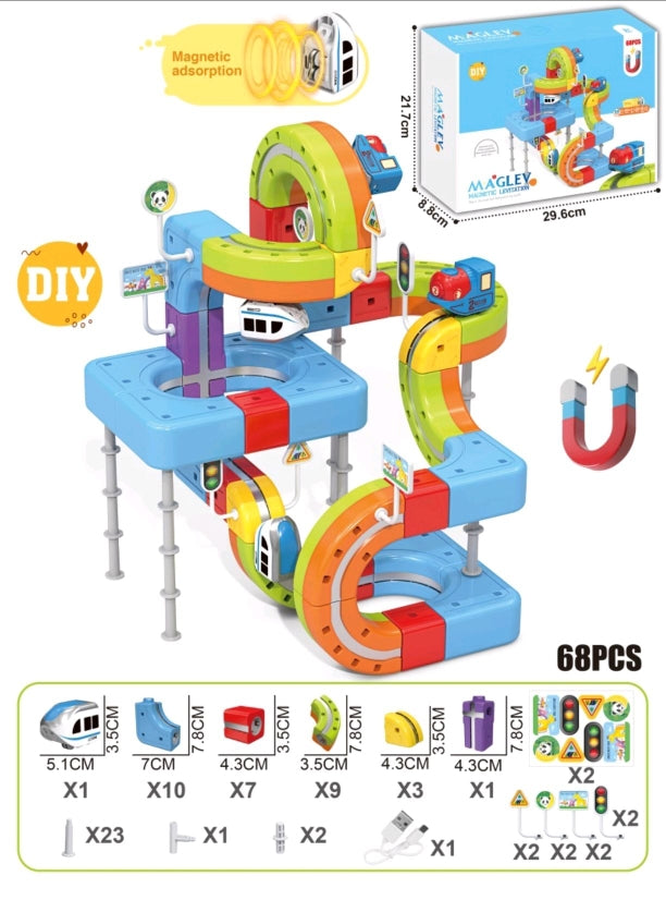 Magnetic Track Train Set