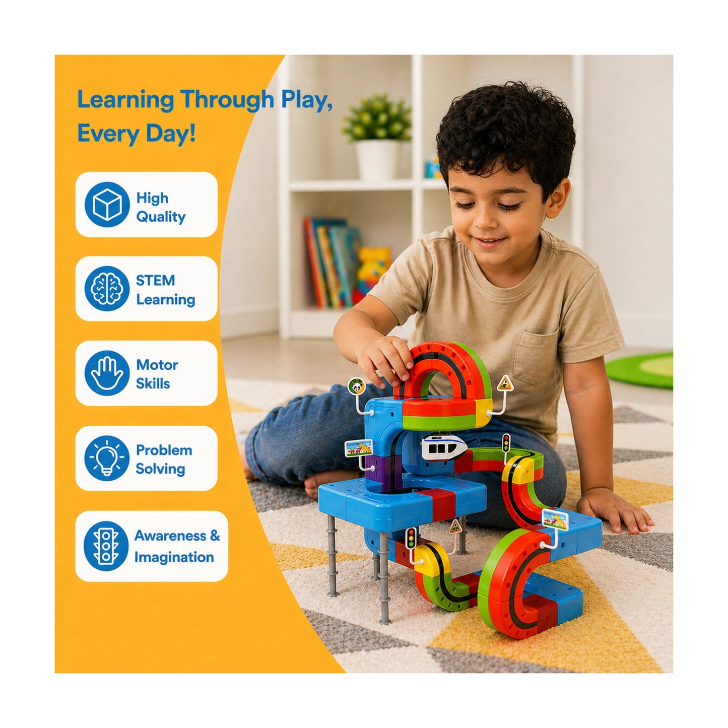 Magnetic Track Train Set