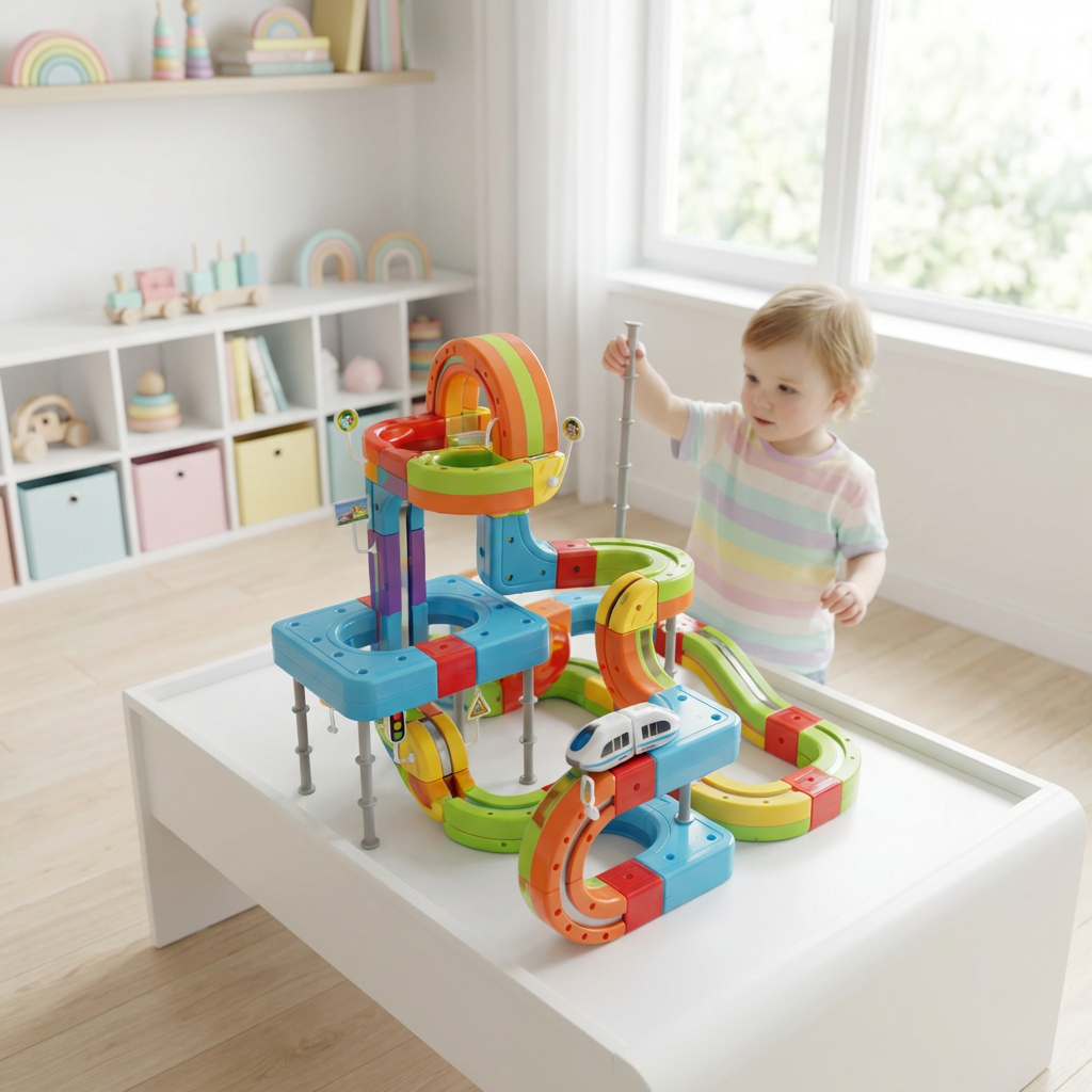 Magnetic Track Train Set