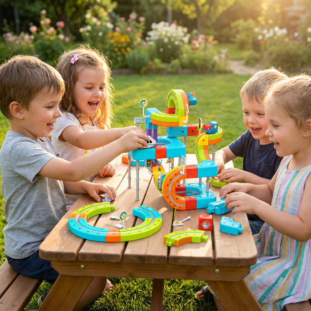Magnetic Track Train Set