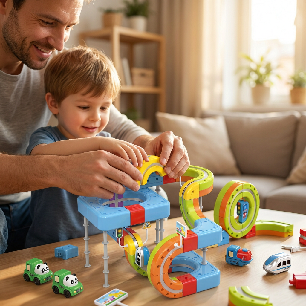 Magnetic Track Train Set